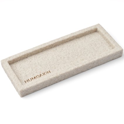 Taca dekoracyjna 25 cm, biały, piaskowiec, Humdakin