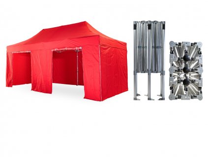Nůžkový párty stan 4x6 m /6 noh TENTino BIG HEXAGON