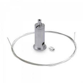 Stropný závesný prvok pre LED profily RG-1 | pozdĺžna | 1m lanko