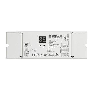 DALI-2 stmievač LED pásikov CCT, RGB, RGBWW Lux Miners SR-2309PRO-5C | 5x5A
