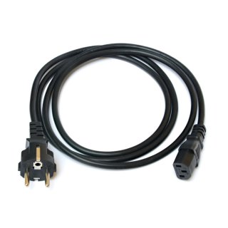 Čierny napájací kábel 3x1 mm² | 3m