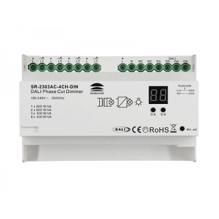 DALI-2 stmievač osvetlenia 230V Lux Miners 2303AC-4CH-DIN | max. 4x 400W