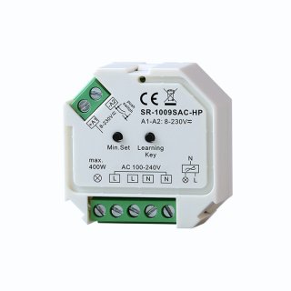 RF diaľkovo ovládaný stmievač LED osvetlenia 230V Lux Miners SR-1009SAC-HP | max 400W