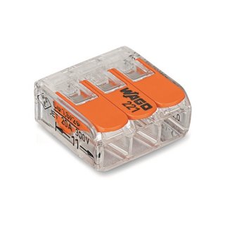 Svorka WAGO 221-413 3x4 s páčkou