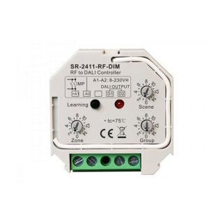 Prevodník PUSH-DIM na RF signálu na DALI Lux Miners SR-2411-RF-DIM | DALI Bus