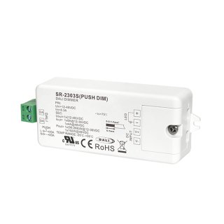 DALI-2 stmievač LED pásikov Lux Miners SR-2303S-PUSH-DIM | 1x8A