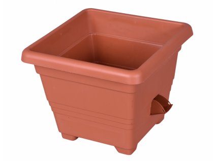 Květník BERGAMOT samozavlažovací plastový 25x25x20cm
