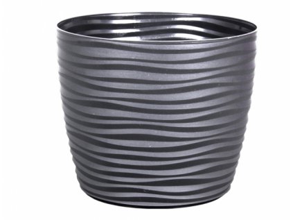 Obal na květník SAHARA PETIT plastový matný d23x21cm