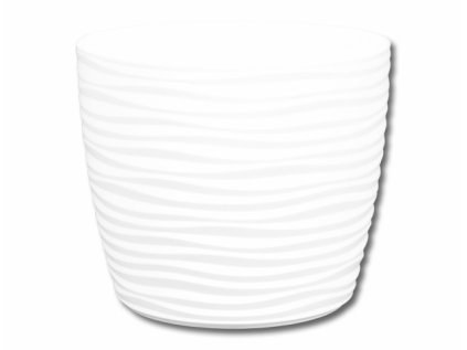 Obal na květník SAHARA PETIT plastový matný d23x21cm