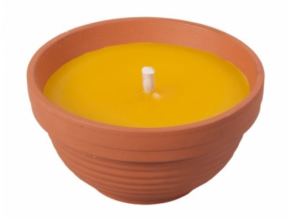 Svíčka proti hmyzu CITRONELLA žardinka FLOWER 130g d9x5cm