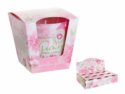 Svíčka ve skle PEONY - POWDER PINK vonná 115g