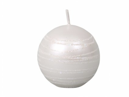 Svíčka ANDROMEDA KOULE vánoční d6cm
