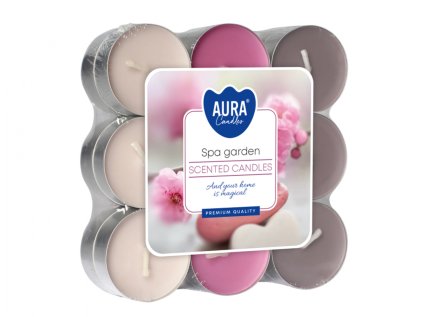 Svíčka čajová SPA GARDEN vonná 18ks