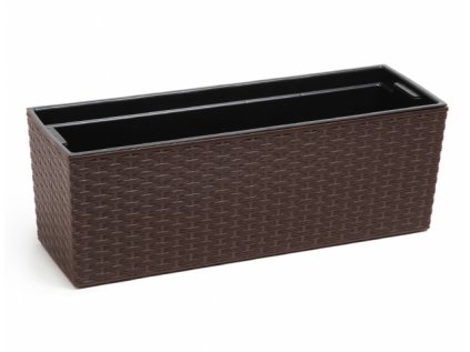Truhlík BEGONIA RATTAN plastový 56x19x19cm