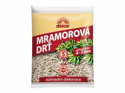 Drť mramorová DEKOR 4-7mm 5l
