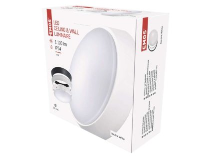 LED přisazené svítidlo ZURI, kruhové č/b 14W neutrální bílá
