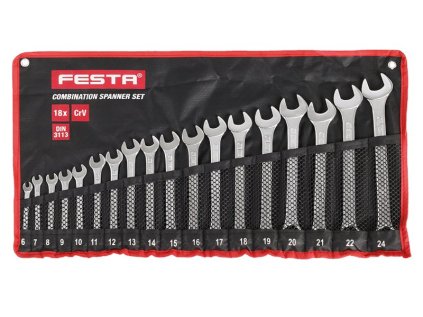 Sada očkoploché klíče FESTA CrV 18ks 6-24mm
