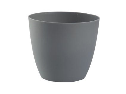 obal d15cm ELLA kamen.šedá, matná, plast