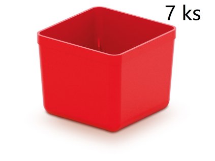 Sada 7 plastových boxů na nářadí UNITE BOX 55x55x165 červené