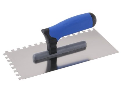 Hladítko nerezové 130x270mm zub 8x8, dvousl. rukojeť G-11 0243