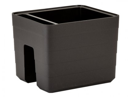 Truhlík BERBERIS samozavlažovací na zábradlí+knoty 30x26x24h