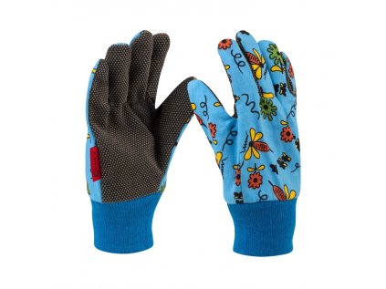 Dětské zahradní rukavice květinky vel.5