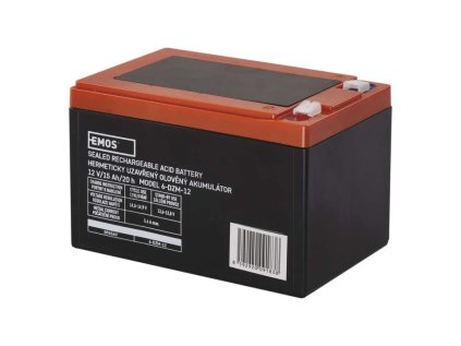 Bezúdržbový trakční olověný aku. 12 V/15 Ah, faston 6,3 mm