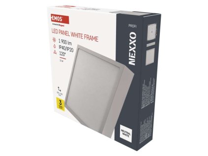 LED přisazené svítidlo NEXXO, čtvercové, bílé, 21W, neutrální bílá