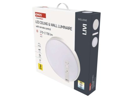 LED svítidlo LIVI 50 cm, 45 W, teplá-studená bílá, stmívatelné s ovladačem
