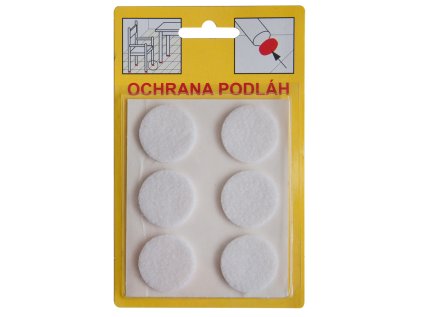 Filcová ochrana samolepící | 109B - bílá 26x3 mm