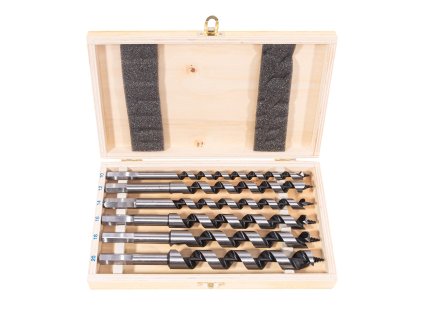 STAVTOOL Sada hadovitých vrtáků do dřeva 6 dílů | 460 mm, dřevěný box