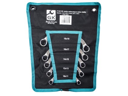 GK TOOLS Sada očkových zahnutých klíčů 5 dílů