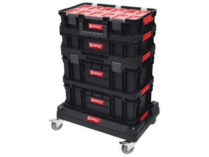 QBRICK Set boxů Qbrick TWO Cart s podvozkem 7v1 | 595x395x825 mm