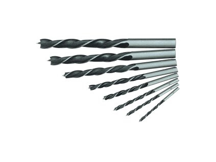 STAVTOOL Sada vrtáků do dřeva 8 dílů | 3-10 mm, PVC obal