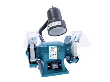 XTLINE Bruska stolní dvoukotoučová 150 W, 125 mm + lampa 40 W