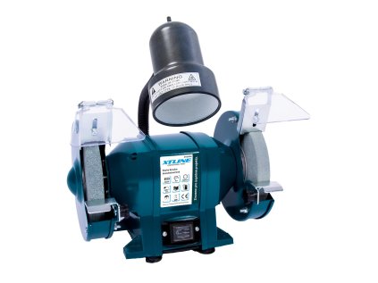 XTLINE Bruska stolní dvoukotoučová 300 W, 150 mm + lampa 40 W