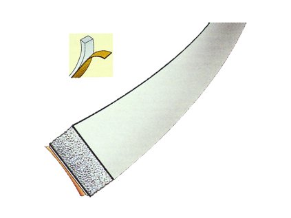 Těsnění pěnové POLIF | šedé, délka 20 m, rozměr 9x5 mm