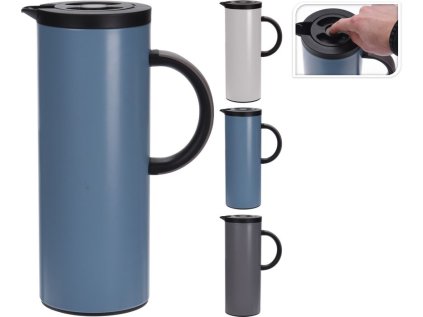 termokonvice 1,0l 3 barvy, s klapkou, VÁLEC