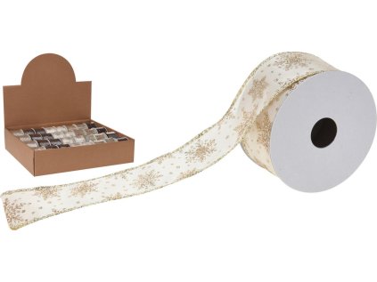 stuha text. 4,0cm x 2,7m, 6druhů, dárková
