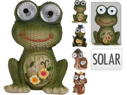 svítilna solární ZVÍŘÁTKA 17cm, 4druhy