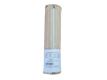brčko d 8mm, 21cm, 30ks-PEARL WHITE, hyg.bal. ECO 100%rec.