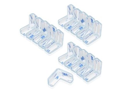 chránič rohů 4ks, transp.plast, samolepící
