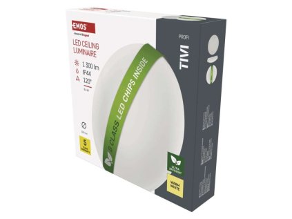 LED přisazené svítidlo TIVI, B CLASS, kruhové bílé 8,6W, IP44, teplá bílá
