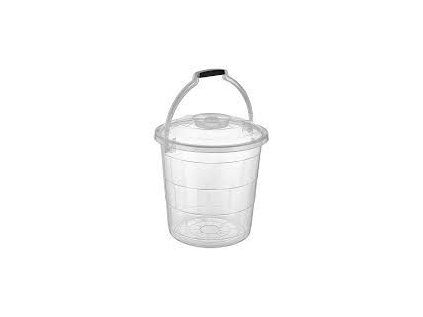 vědro 10l s víkem, transpar.plast