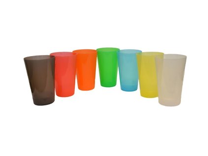 kelímek 500ml VM, MIX BAREV, plast