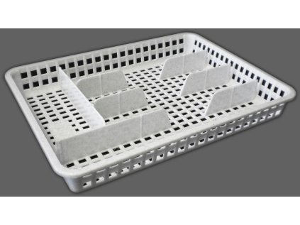 příborník 34,5x26x4,5cm, šir., 5přihr., plast GR,B,H