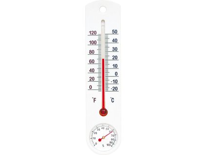 teploměr+vlhkoměr 25x5,5cm univ., -20°C+50°C