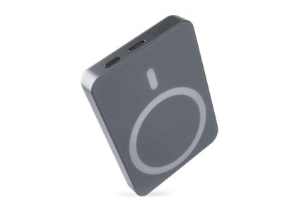 Powerbanka EMOS WI 522, 5 000 mAh, 20 W+Wireless, šedá