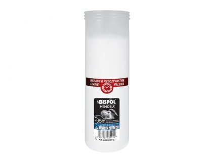 Náplň do hřbitovní lampy lisovaný vosk plast 400g d6,5x21cm