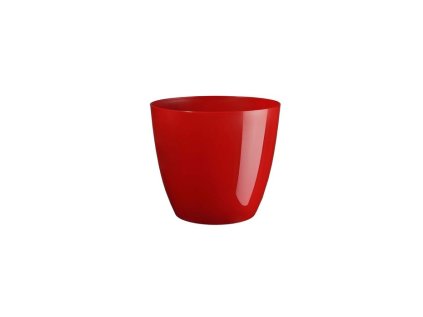 obal d18cm ELLA červená lesklá vánoční, plast